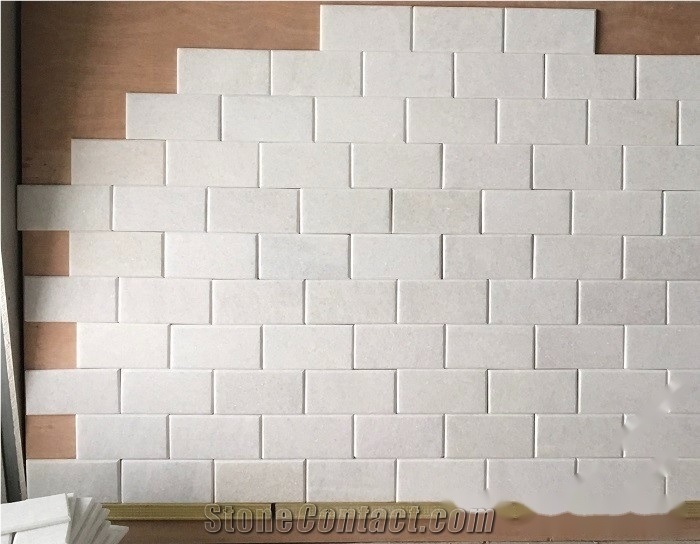 Crystal White Marble Finished Product