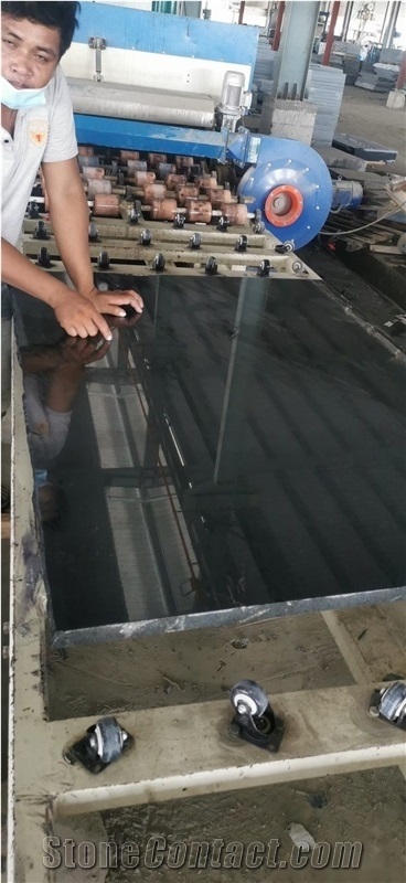 Wager Black Granite Slab