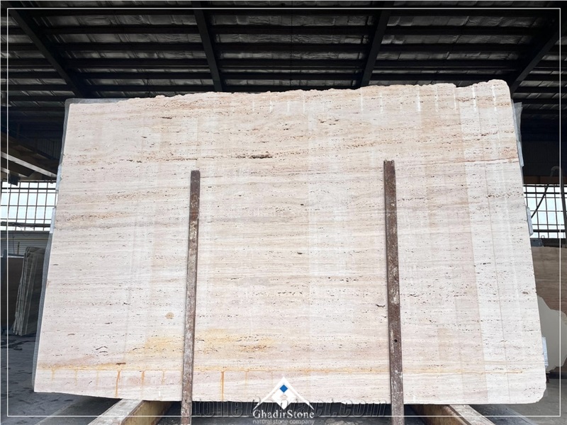 Cream Travertine Slabs And Tile, Classic Travertine