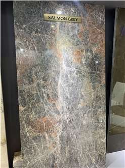 Salome Grey Marble - Salmon Grey Marble Polished Slabs Tiles