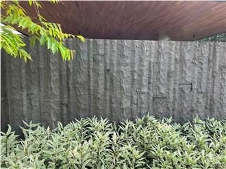 Vintage China Grey Basalt Split Wall Stone