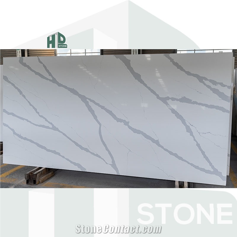 Artificial Stone Polished White Quartz Slabs