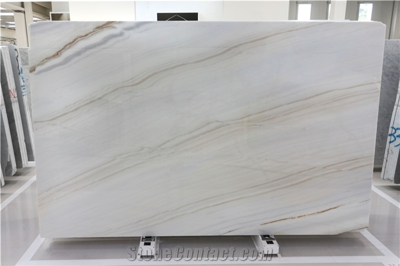 Bianco Lasa Covelano Vena Oro Marble Slabs