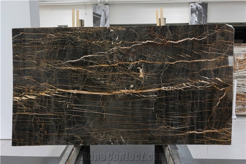 Nero Port Laurent Marble Slabs