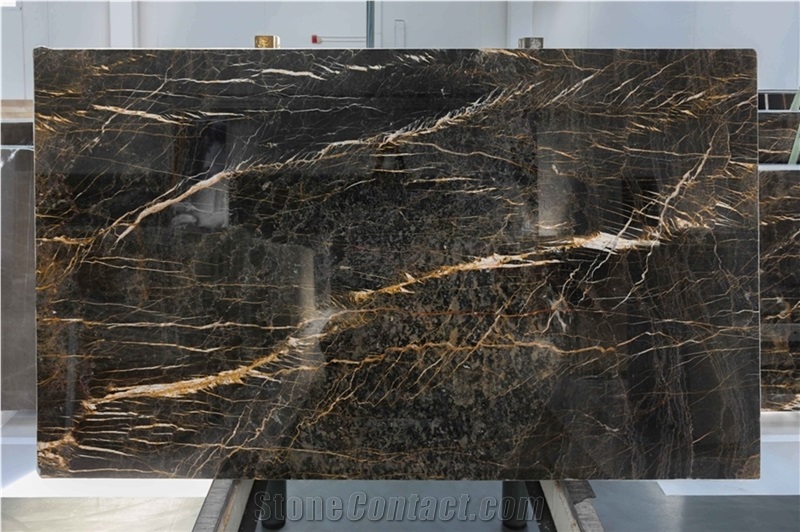 Nero Port Laurent Marble Slabs