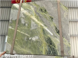 New Cold Jade Marble Slabs China Green Stone Floor Wall Use