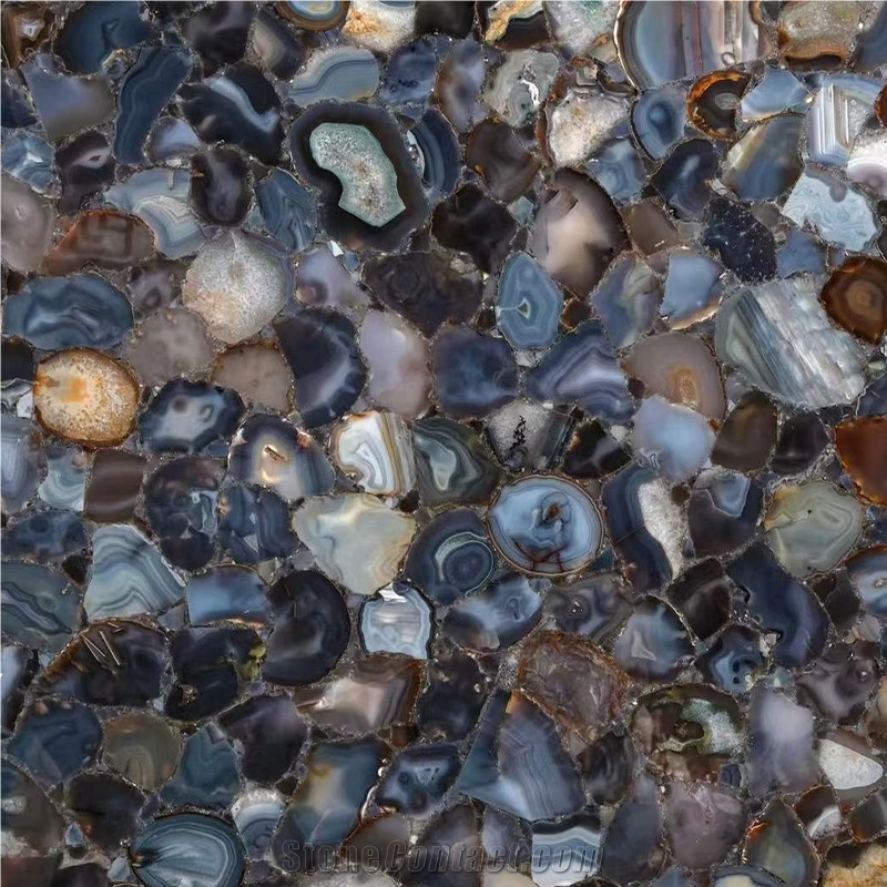 Factory Uruguayan Agate Semiprecious Stone Slabs
