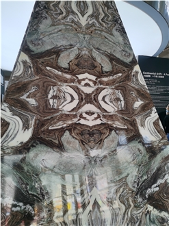 River Dance Marble Bookmatch Slabs, Tiles