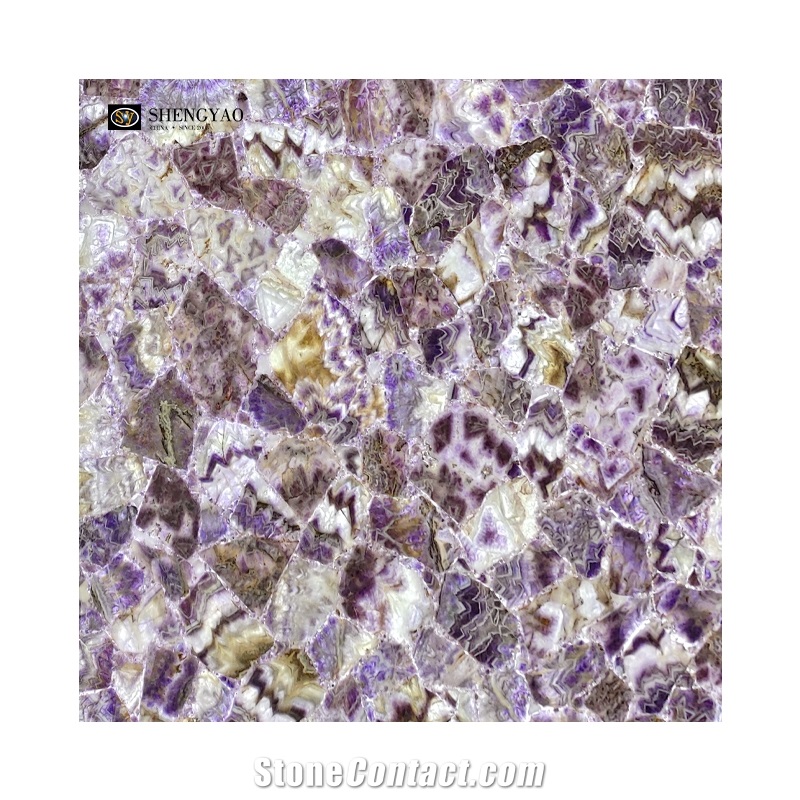 Luxury Amethyst Big Slab Purple Semiprecious Stone Slabs