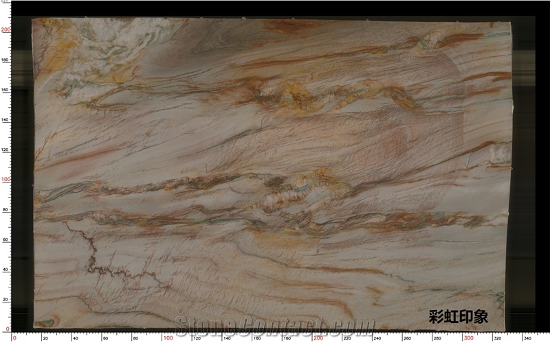 Cristallo Champagne Quartzite Tiles For Wall Decoration