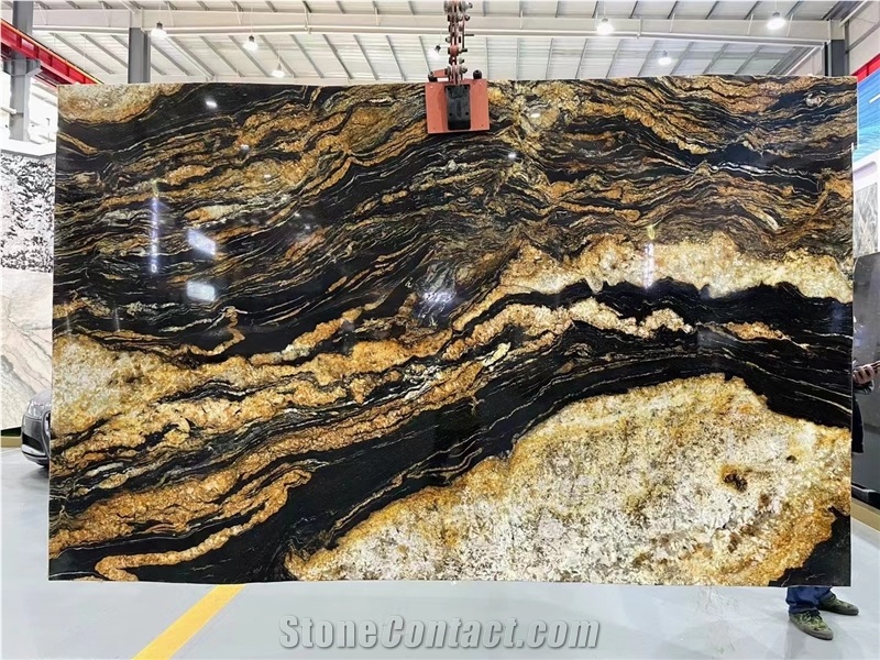 High Quality Brazilian Magma Gold Granite Slabs