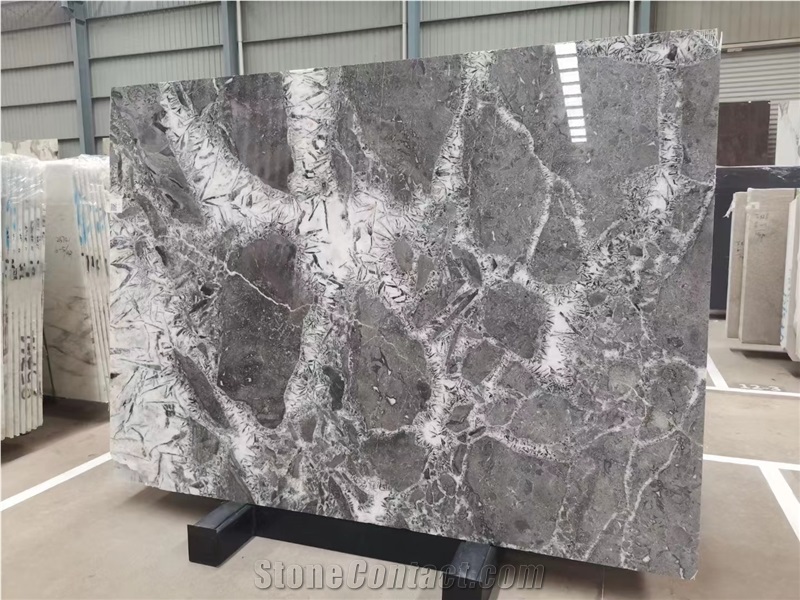 Ice Grey Marble Slabs For Building Decoration