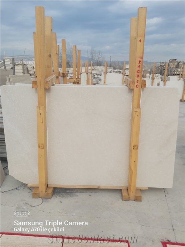 Botticino Beige Polished Marble Slabs