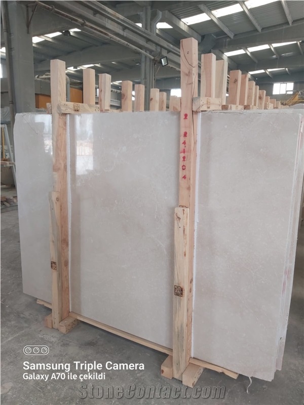 Botticino Beige Polished Marble Slabs