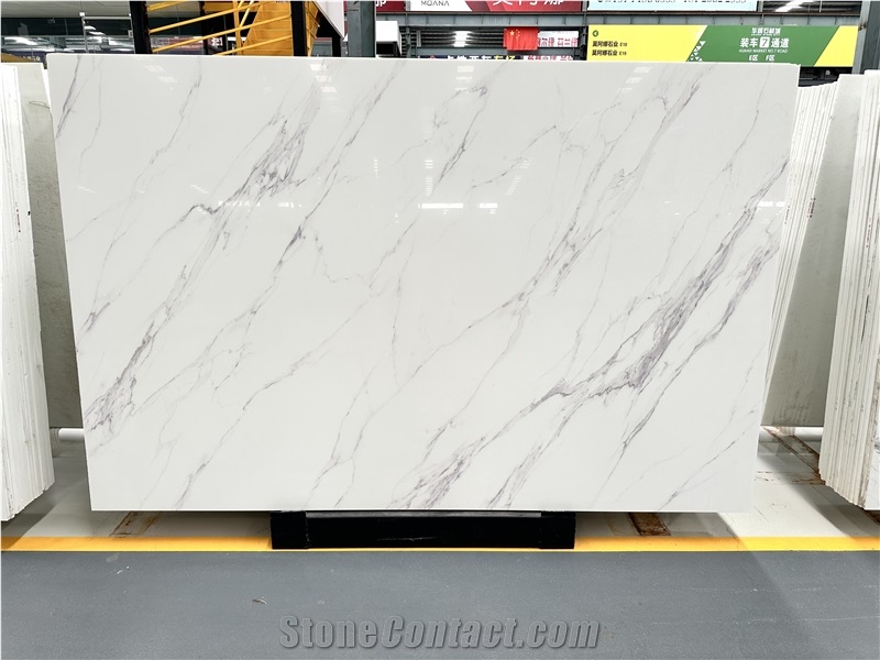 Ariston White Nano Crystallized Glass Slabs