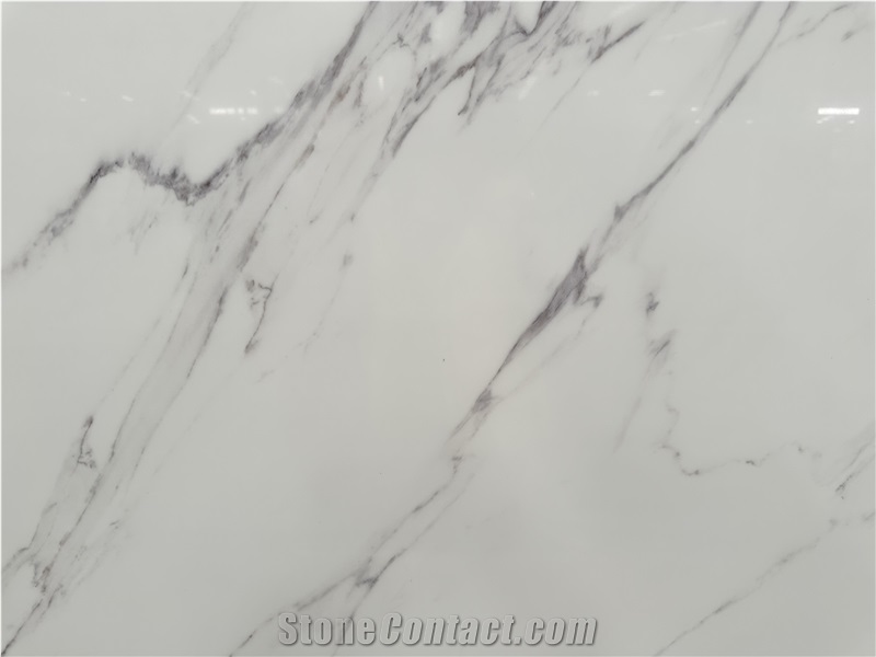 Ariston White Nano Crystallized Glass Slabs