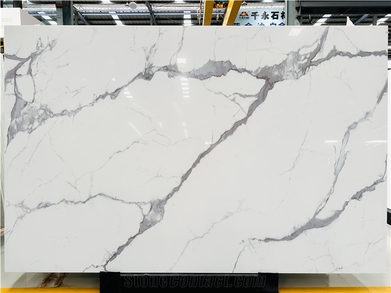 Calacatta Bluish Nano Stone Slabs