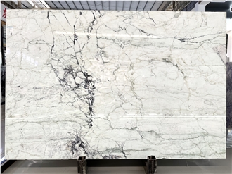 Clivia White Marble Slabs