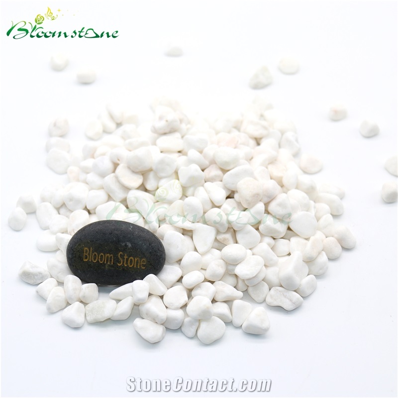 Snow White Pebble Garden River Stone