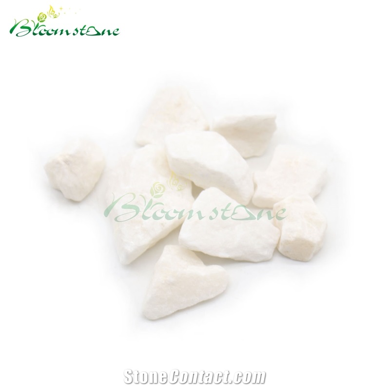 Snow White Pebble Garden River Stone
