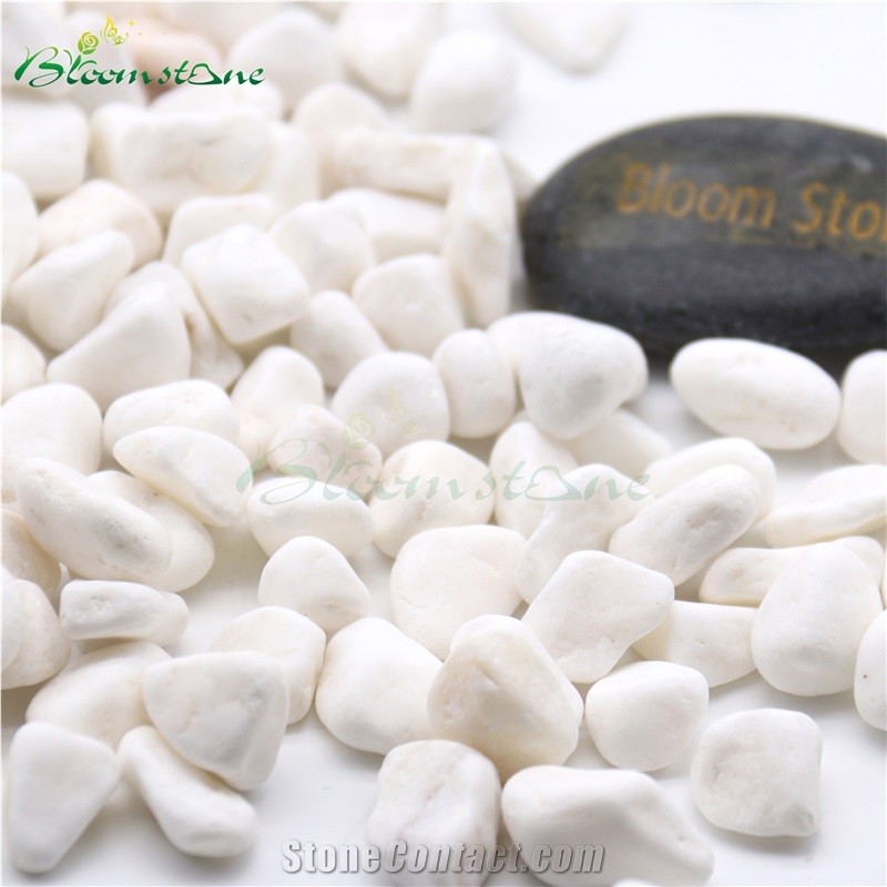 Snow White Pebble Garden River Stone