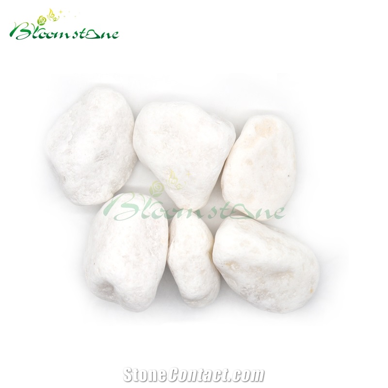 Snow White Pebble Garden River Stone