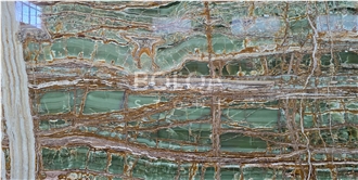 Iran Forest Green Onyx Slabs