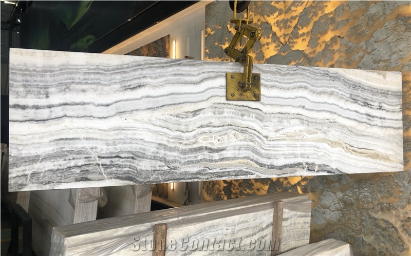 Gray Jade Bubble Onyx Slabs
