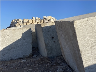 Alhena Blue Taza Limestone Blocks