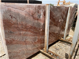 Sunset Red Rouge Rose Marble Slabs