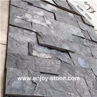 Black Slate Split Wall Tiles