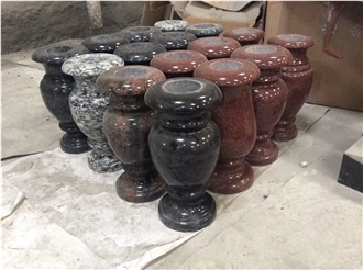 Polished Vases Granite Vase Memorial Vases