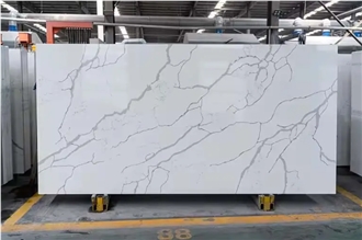 Hot Sale Artificial Calacatta Quartz Slabs With High Quality