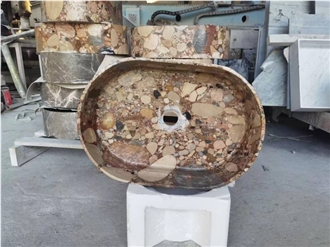 Hot Sale Brown Wash Basin For Hotel Design