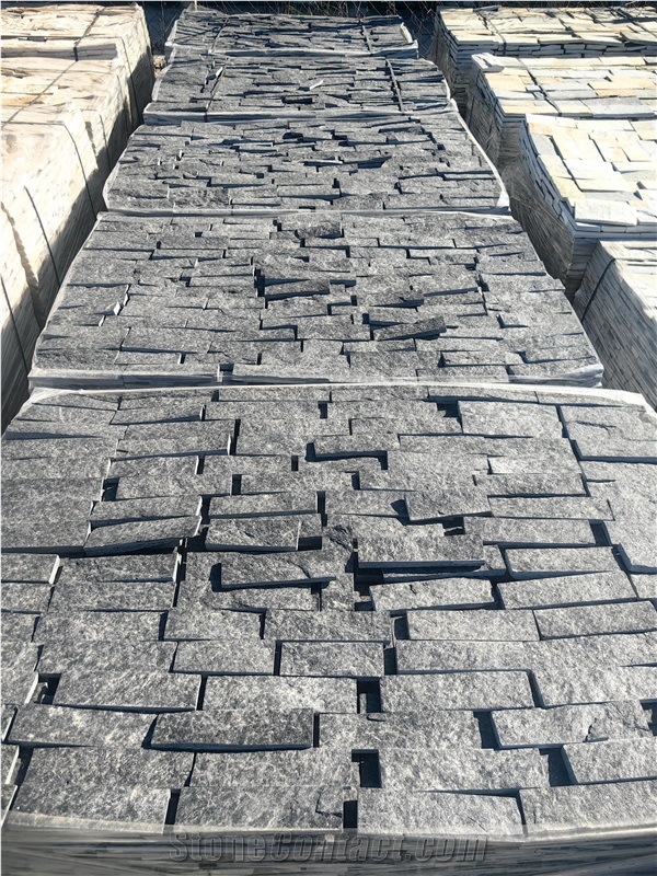 Green Gneiss Machine Cutted Tiles