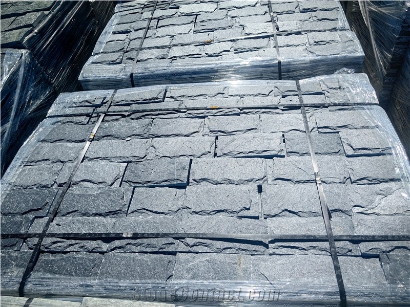 Green Gneiss Machine Cutted Tiles