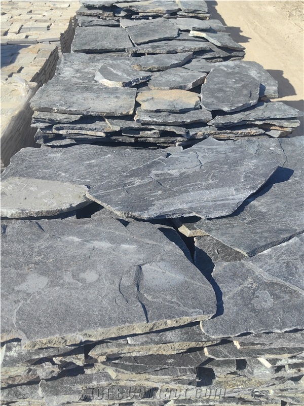 Green Gneiss Machine Cutted Tiles