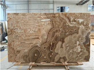 High Quality China Honey Brown Onyx Slabs