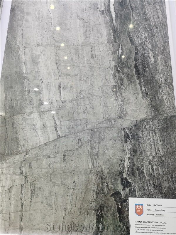 Smoky Grey Marble Slab