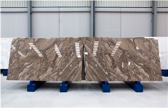 Arabescato Orobico Brown Marble Slabs