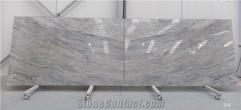 Gris Platinus Quartzite Slabs