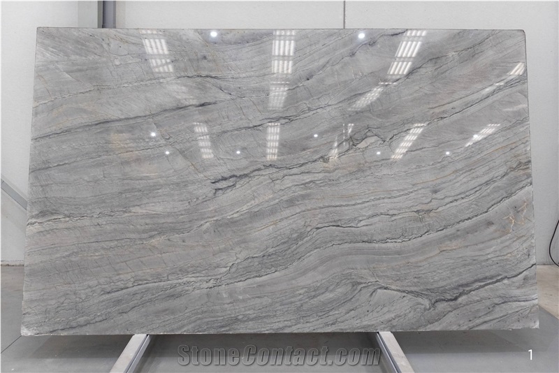 Gris Platinus Quartzite Slabs