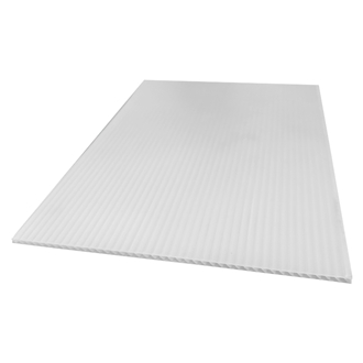 White Coreflute Protection Board For Indoor And Outdoor Surface