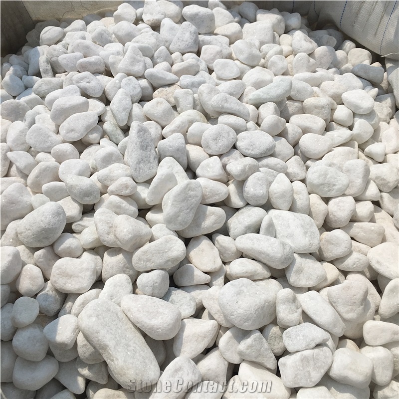 Snow White Tumbled Garden Pebble Stone