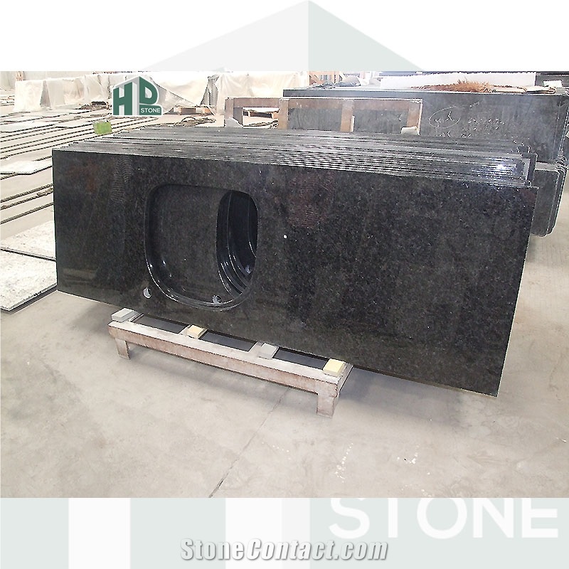 Angola Black Granite Countertop