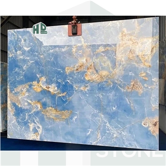 Blue Onyx Slabs Antofagasta Azul Onyx Blue Marble Slab