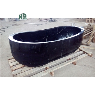 Chinese Stone Bathtub Nero Black Marquina Tub