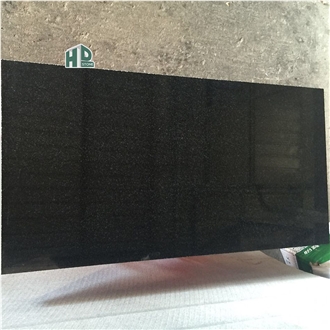 Hebei Black Granite Polished Half Slabs