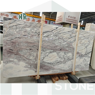 Incense Snow Lilac Chanel Plum Marble Slab Floor Tile