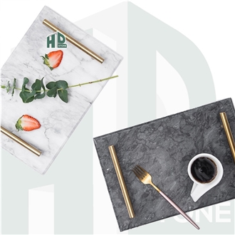 Natural Marble Tea Tray Jewelry Plate Trays